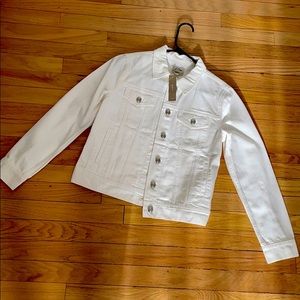 J. Crew White Denim Jacket NWT